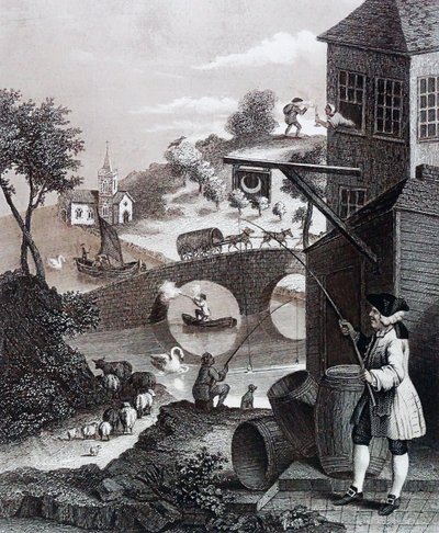 Satire on False Perspective 作者 威廉·霍加斯