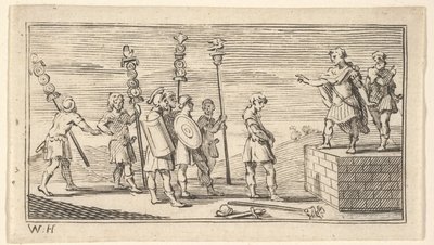 可耻的解雇约翰·海狸（John Beaver），1725年，1725年后，罗马军事惩罚。 作者 威廉·霍加斯
