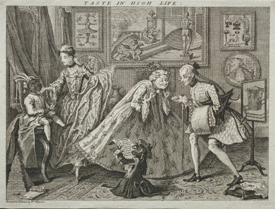 高级生活的品味，1746年。 作者 威廉·霍加斯