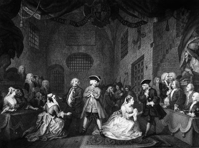 The Beggar&39;s Opera，Scene III，Act XI，c.1728 作者 威廉·霍加斯