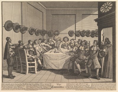 委员会塞缪尔·巴特勒·哈迪布拉斯（Samuel Butlers Hudibras）的十二幅大型插图，第10页，1725-68页。 作者 威廉·霍加斯