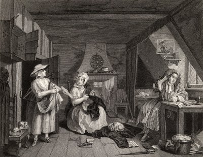 这位苦恼的诗人来自1833年出版的“威廉霍加斯的作品” 作者 威廉·霍加斯