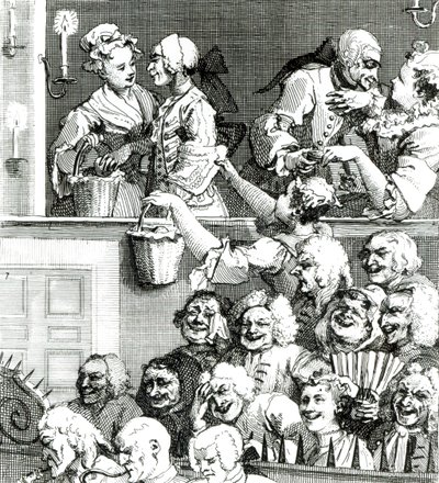笑的观众，1733年 作者 威廉·霍加斯