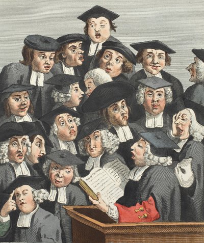 讲座，来自&39;Hogarth Restored：The Whole Works of the famous William Hogarth，由Thomas Cook重新雕刻&39;，酒吧。 1812年（手工雕刻） 作者 威廉·霍加斯