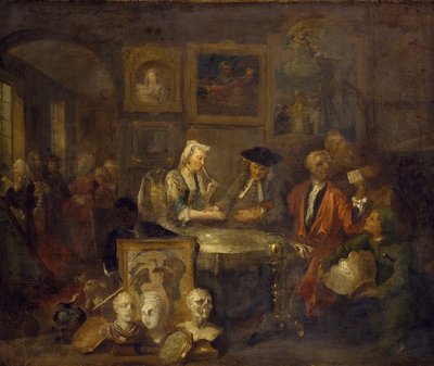 1743年的婚姻合同 作者 威廉·霍加斯