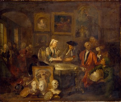 婚姻契约，1730年代初 作者 威廉·霍加斯