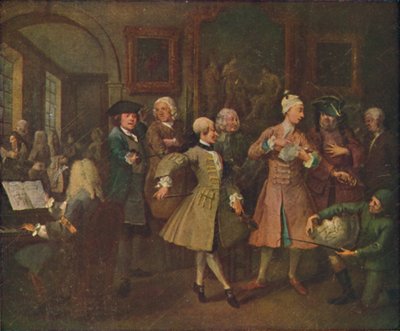 The Rakes Progress-The Levee，1720-1735，1920。 作者 威廉·霍加斯