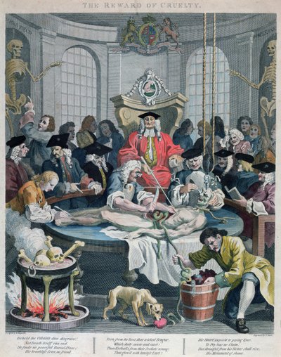 残酷的奖赏，来自残酷的四个阶段，由托马斯库克（1744-1818）1799年刻 作者 威廉·霍加斯