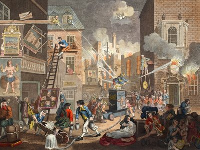 The Times，Plate I，来自&39;Hogarth Restored：The Whole Works of the famous William Hogarth，由Thomas Cook&39;重新雕刻，酒吧。 1812年（手工雕刻） 作者 威廉·霍加斯