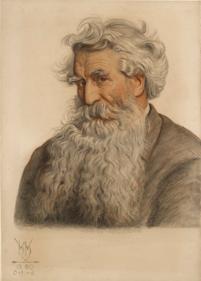 托马斯-康伯的肖像，大学的印刷商，1796-1872年 作者 威廉·霍尔曼·亨特