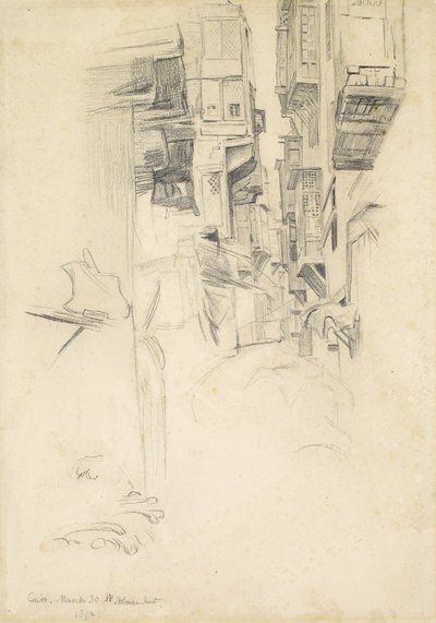 开罗街景，1854年 作者 威廉·霍尔曼·亨特