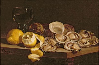 研究牡蛎，1884年 作者 威廉·休斯