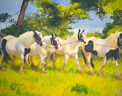 在前方（木板油画） 作者 威廉·爱尔兰