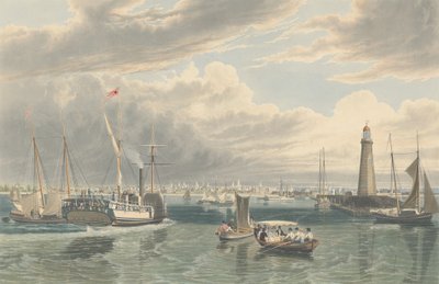 水牛城，来自伊利湖，1836年出版。 作者 威廉·詹姆斯·贝内特