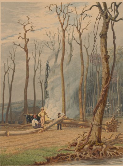 西部场景，1841年。 作者 威廉·詹姆斯·贝内特
