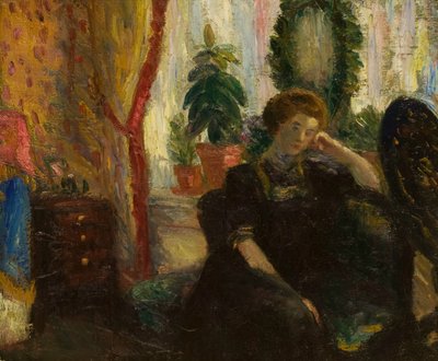 艺术家的妻子》，约1905年。 作者 威廉·詹姆斯·格拉肯斯