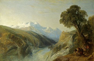 高山风光（布面油画） 作者 威廉·詹姆斯·穆勒