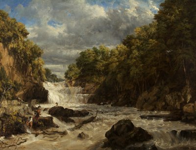 燕子瀑布，Bettws-y-Coed 作者 威廉·詹姆斯·穆勒