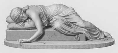 Beatrici Cenci，由 W Roffe 雕刻，来自 Harriet Hosmer 的雕塑（雕刻） 作者 威廉·约翰·罗夫