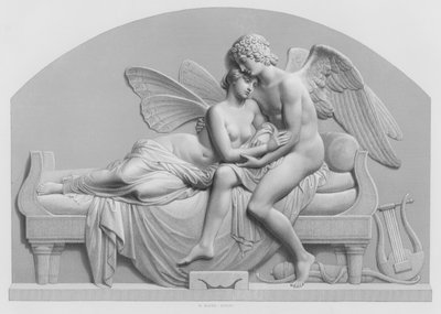 Cupid and Psyche, from the statue by J Gibson, RA in the Collection of the Queen (engraving) 作者 威廉·约翰·罗夫