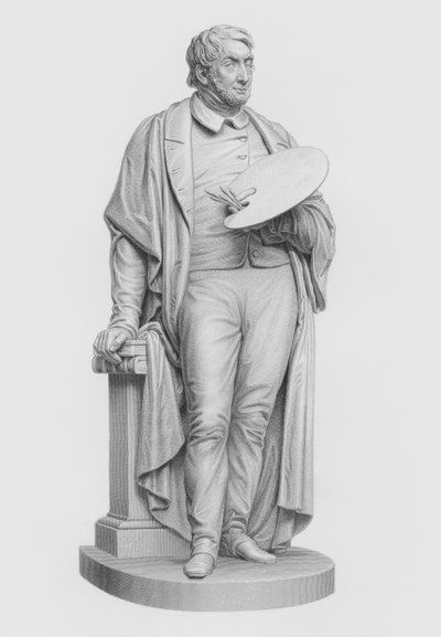 Turner, RA, engraved by W Roffe from the statue by E Baily, RA (engraving) 作者 威廉·约翰·罗夫