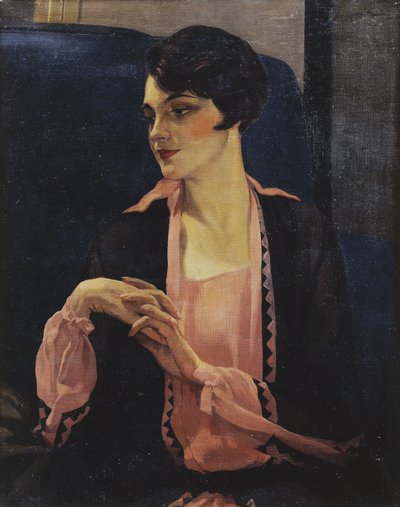 《半身女人的画像》，1905年 作者 威廉·凯·布莱克洛克