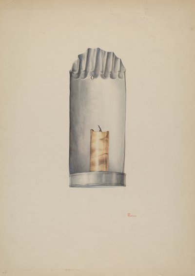 烛台，约1940年。 作者 威廉·基克霍费尔