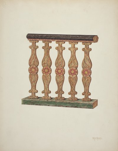 唱诗班铁路，1939年。 作者 威廉·基克霍费尔