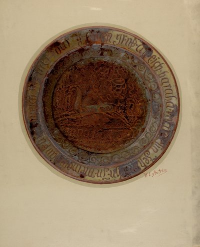 帕。德国菜，约1937年。 作者 威廉·L·安特里姆