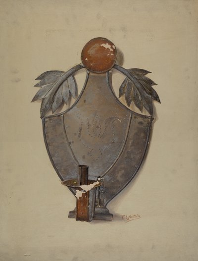 帕。德国锡制壁炉，约1937年。 作者 威廉·L·安特里姆
