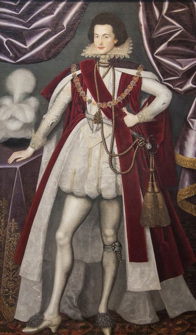 乔治·维利尔斯（George Villiers），白金汉第一公爵1592-1628，约1616年 作者 威廉·拉金