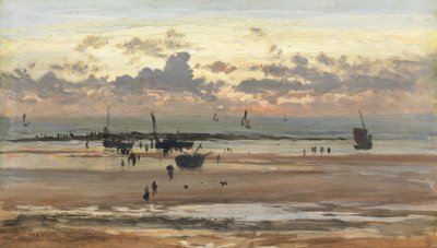 Portel Fisher Folk，1875年（纸上涂油） 作者 威廉·莱昂内尔·威利