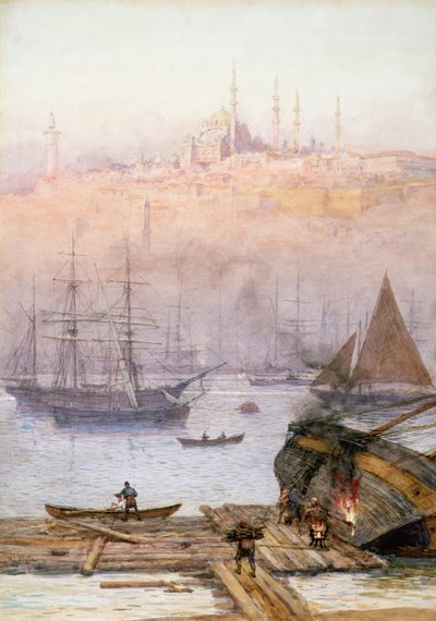 金角湾，1896年 作者 威廉·莱昂内尔·威利