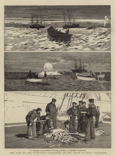 最后的先锋队，HMS Valorous击败了残骸 作者 威廉·莱昂内尔·威利