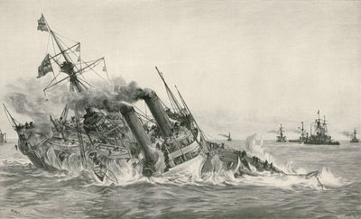 HMS维多利亚与HMS Camperdown碰撞后沉没 作者 威廉·莱昂内尔·威利