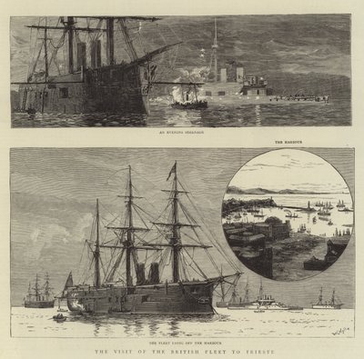 英国舰队访问的里雅斯特 作者 William Lionel Wyllie