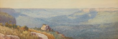 蓝山（水彩） 作者 威廉·李斯特