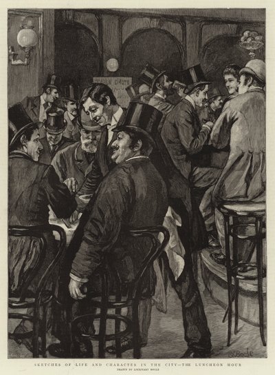 午餐时刻，城市生活和品格的草图 作者 William Lockhart Bogle