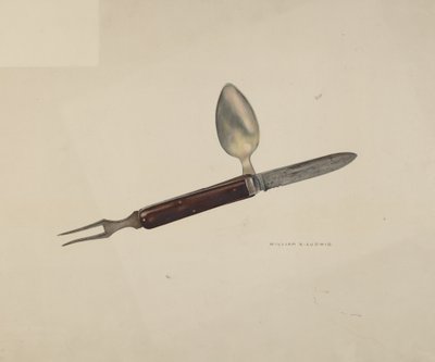 刀具套装，约1941年。 作者 威廉·路德维希