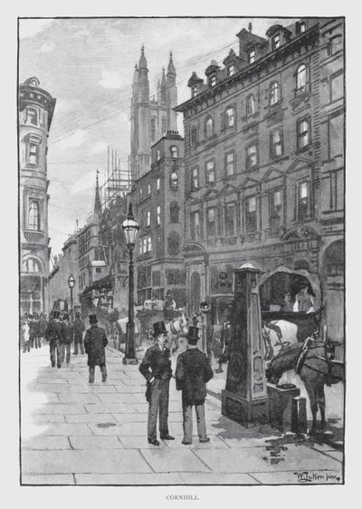 Cornhill (litho) 作者 威廉·卢克