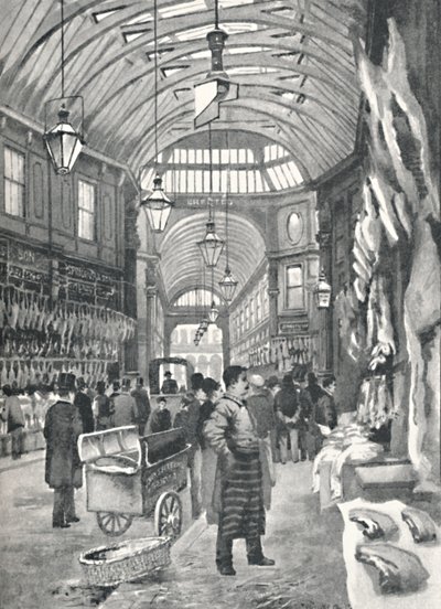 Leadenhall市场，1891年 作者 威廉·卢克