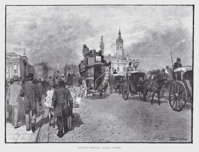 London Bridge, going across (litho) 作者 威廉·卢克