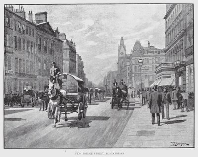 New Bridge Street, Blackfriars (litho) 作者 威廉·卢克