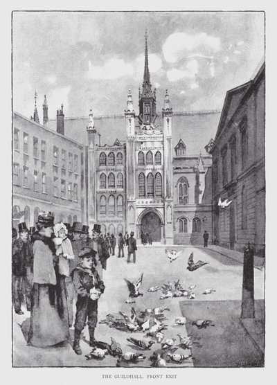 The Guildhall, Front Exit (litho) 作者 威廉·卢克