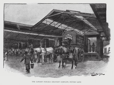 The London Parcels Delivery Company, Fetter Lane (litho) 作者 威廉·卢克
