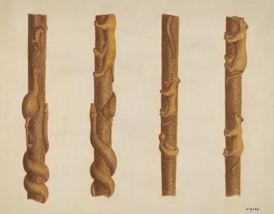 手杖，约1940年。 作者 威廉·麦考利