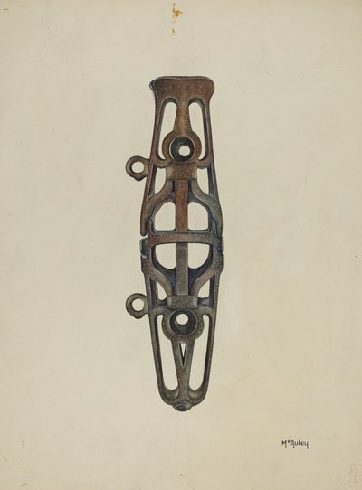 鞭子插座，约1937年。 作者 威廉·麦考利