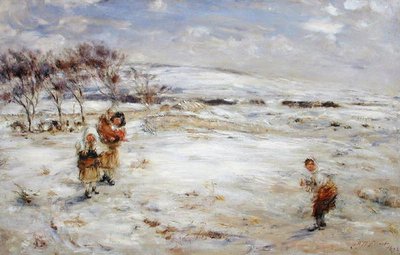 四月的雪（布面油画） 作者 威廉·麦克塔格特