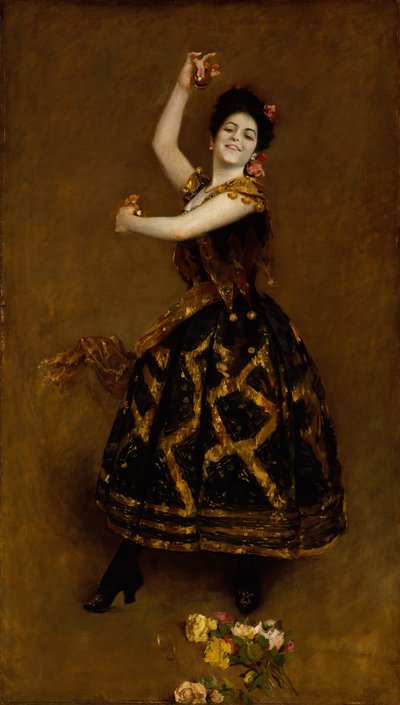 卡门西塔（Carmencita），1890年。 作者 威廉·梅里特·蔡斯