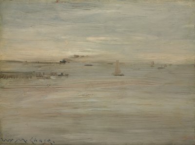 海洋，约 1888 年（木板油画） 作者 威廉·梅里特·蔡斯